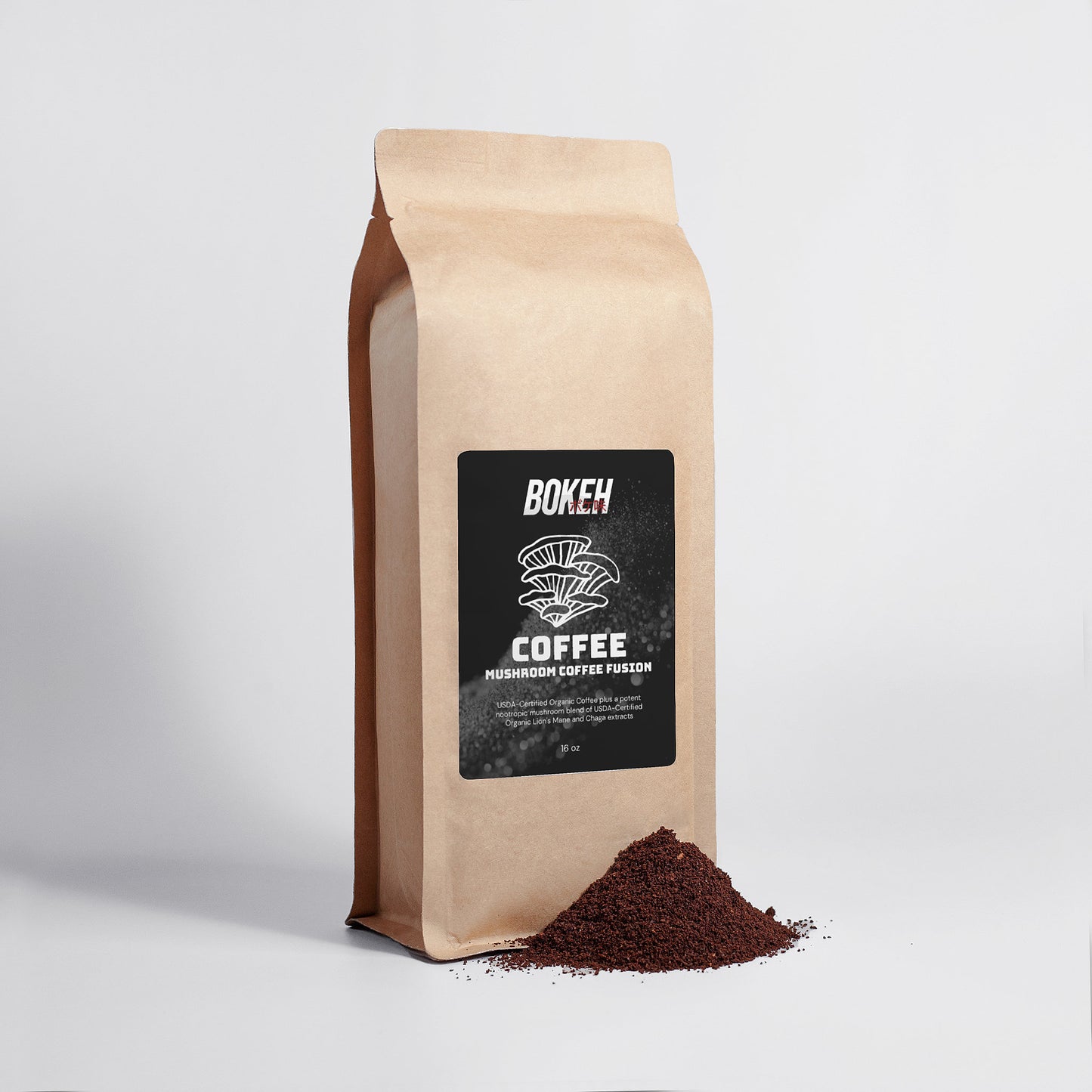 Bokeh Mushroom Coffee - Lion’s Mane & Chaga 16oz