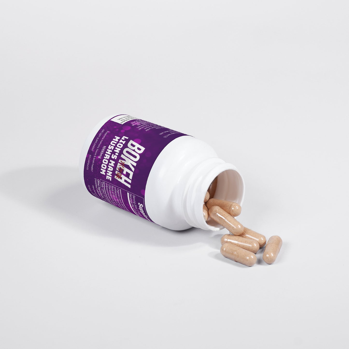 Bokeh Lion's Mane Mushroom Capsules