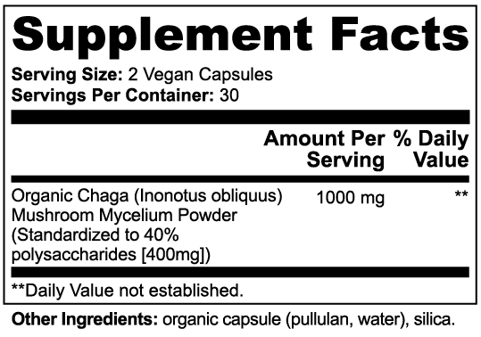 Bokeh Chaga Mushroom Capsules