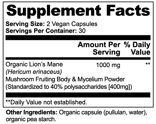 Bokeh Lion's Mane Mushroom Capsules