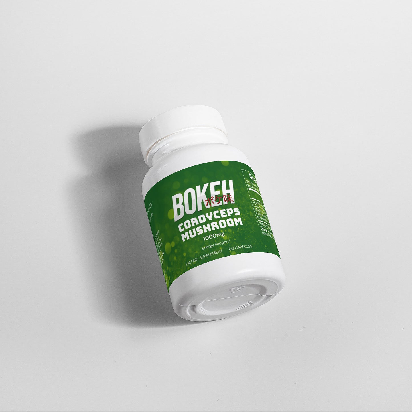 Bokeh Cordyceps Mushroom Capsules